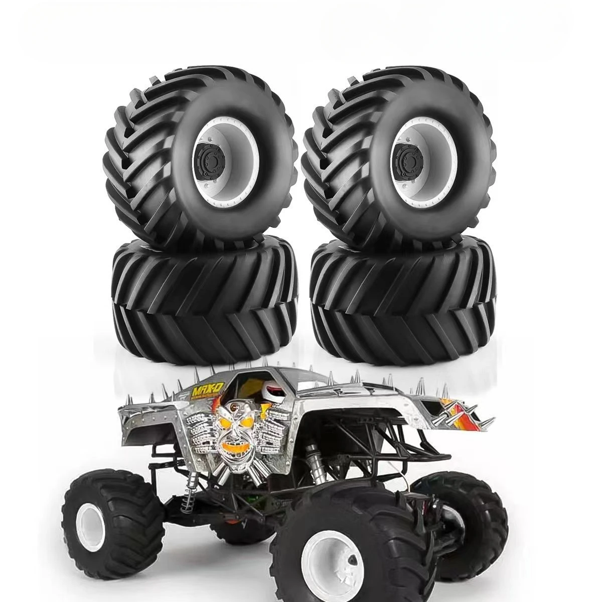 4 шт. 133 мм 1/10 Monster Truck Багги шины колеса 12 шестигранник для Traxxas HIMOTO HSP HPI Tamiya Kyosho