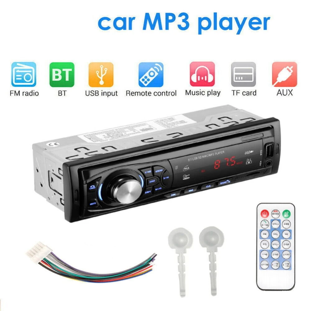 

Car Stereo Audio Automotivo Bluetooth with USB TF Card FM Radio MP3 Player PC Type:12PIN -1030