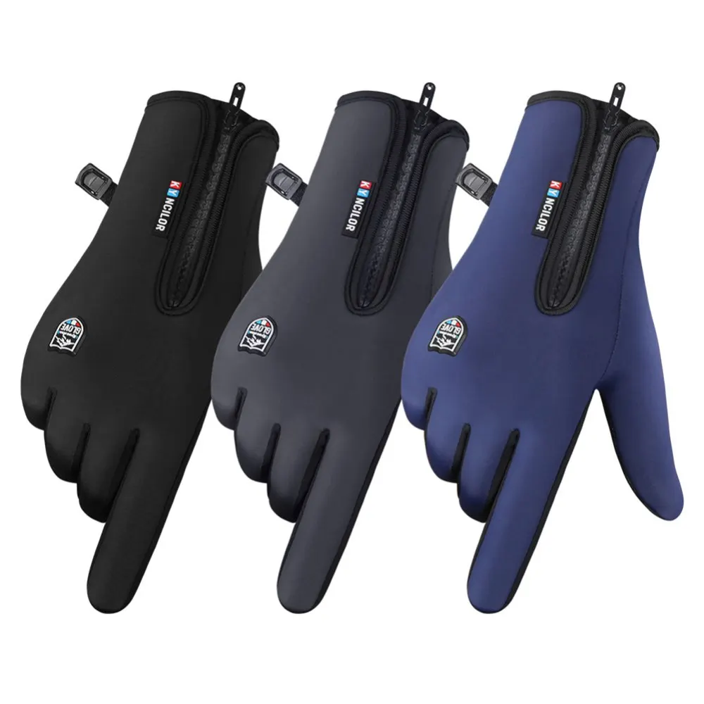 

Winter Warm Cycling Gloves Bicycle Touchscreen Full Finger Glove Waterproof Outdoor Bike Skiing Motorcycle Riding Snow Mittens