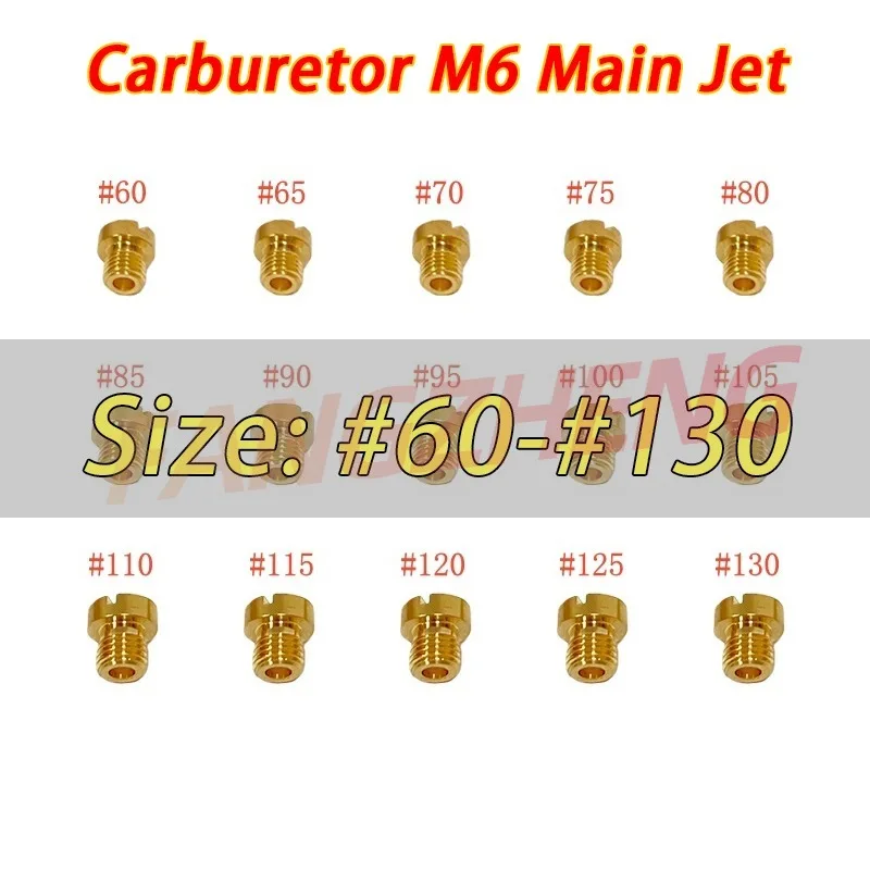 

Набор Из 15 Основных Жиклееров Карбюратора 60-130 M6 Для Dellorto PHNL PHVA PHBH (12-17,5 Мм)
