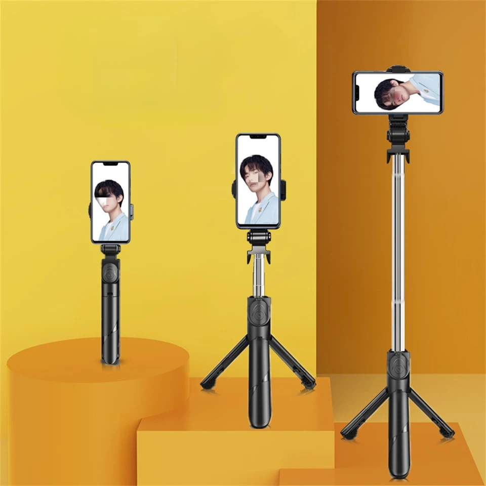 

2021 NEW Wireless Bluetooth Selfie Tripod Foldable Monopods For Smartphones Selfie Stick Wholesale Hot