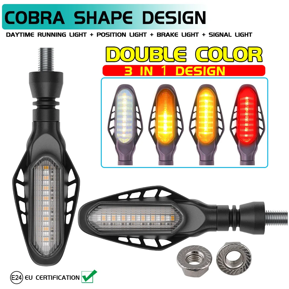 2/4 шт., 16 светодиодных индикаторов поворота мотоцикла, 12 В