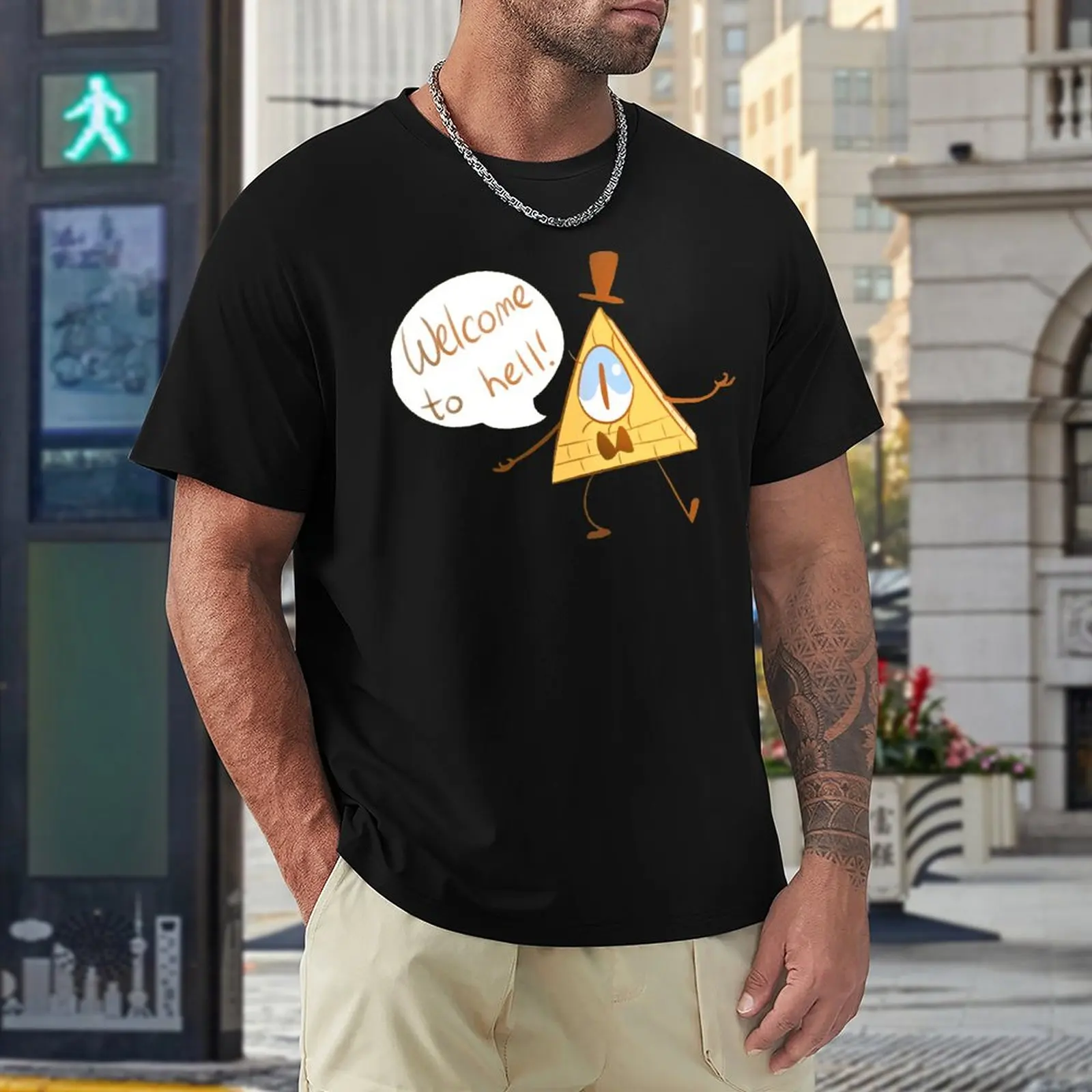 

Top Tee Welcome Hell 3 Premium Travel USA Size Vintage