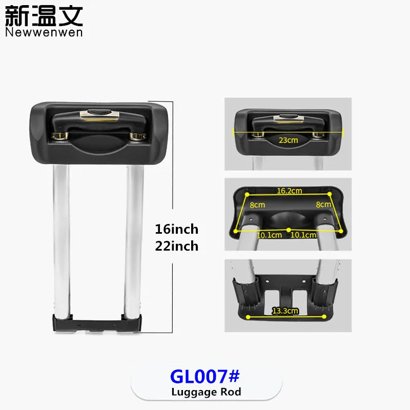 

Telescopic Suitcase Luggage Bag Parts Trolley/Handles Suitcases Replacement Telescopic Rods Luggage Handle Repair Accessories