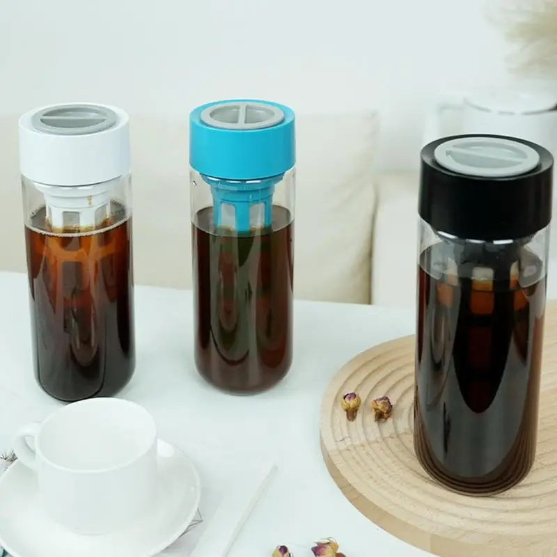 

Iced Coffee Maker Heat-Proof Removable Borosilicate Glass Cold Brew Pitcher Large Capacity For Hot Tea Iced Tea Portable Pitcher