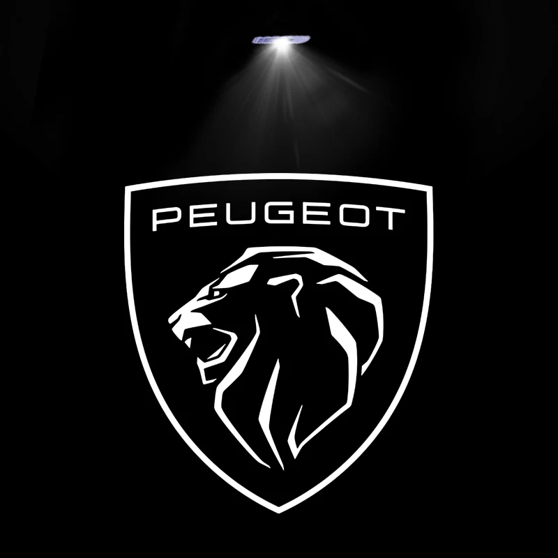 

2 шт. Автомобильный светодиодный дверной светильник для Peugeot 206 207 307 308 3008 4008 5008 RCZ Лазерный проектор Ghost Shadow Light Авто аксессуар