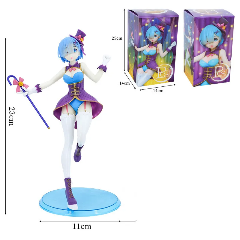 New Ram Model Re:Life in a Different World from Zero Anime Girl Figures Magician Rem Swimwear PVC Colletable Kids Toys Gifts Box