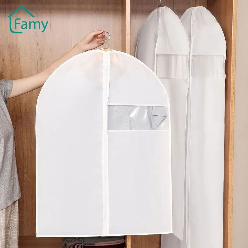 

Органайзер для одежды, Защитная сумка для одежды, пальто, костюмов, шкафов, видимое окно, сумка на молнии