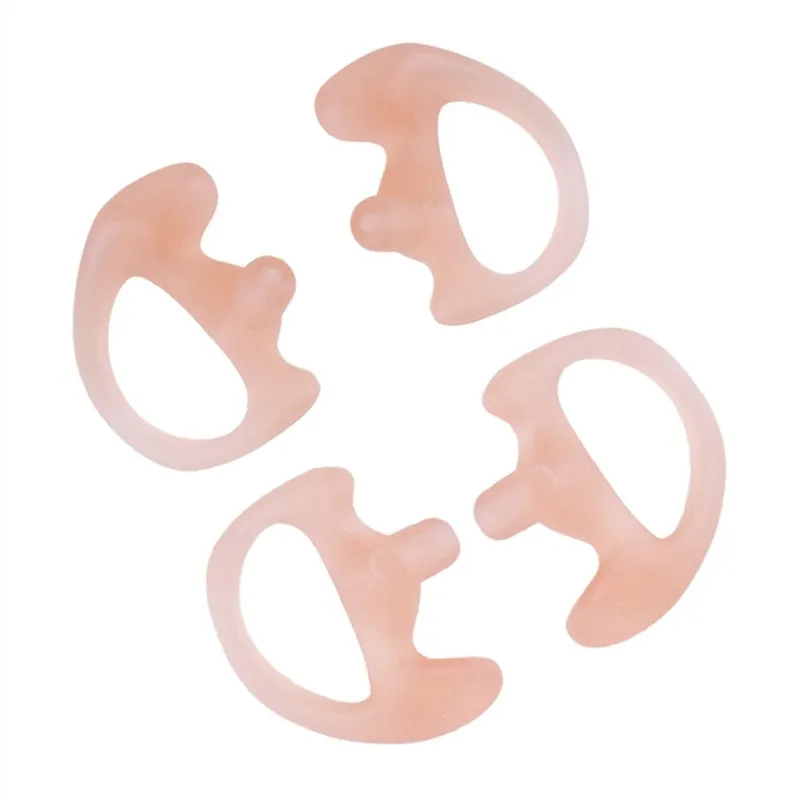 Pink 2 PairSmall Radio Air Acoustic Coil Tube Audio Kits Replacement Earmold Earbud Earplug for Motorola Kenwood Walkie Talkie