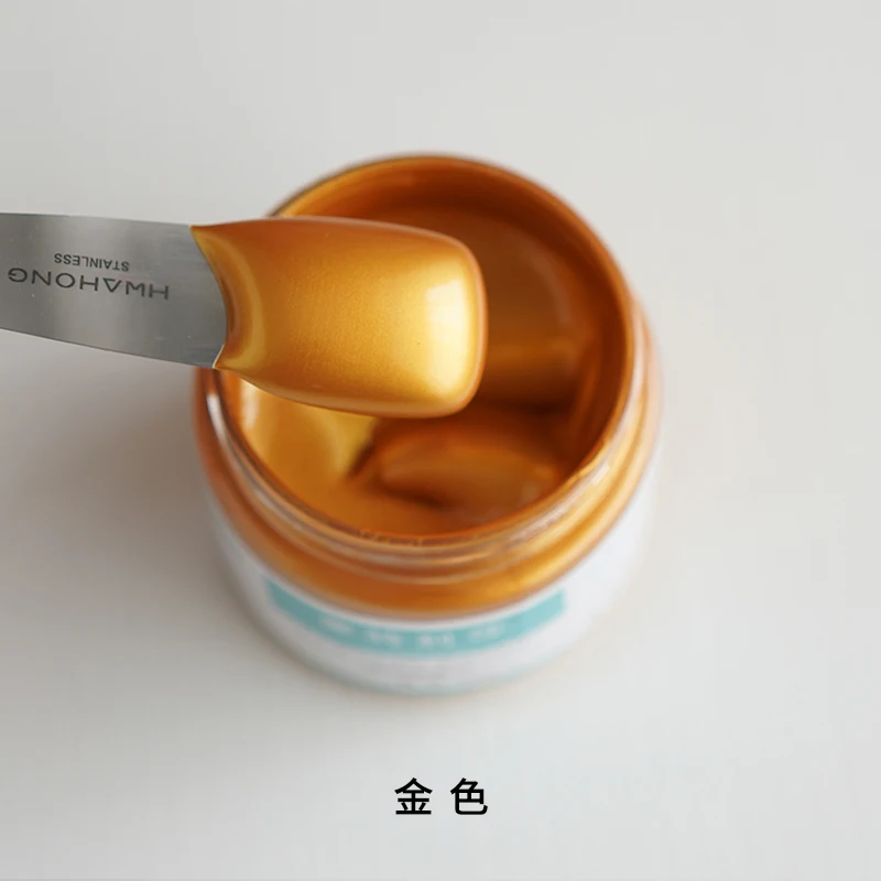 100 мл металлическая акриловая краска Ретро меняющая цвет свеча статуя цветная