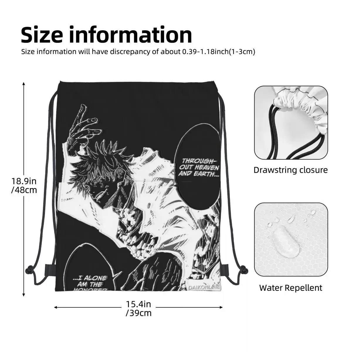 Рюкзак на шнурке с отделением для карт