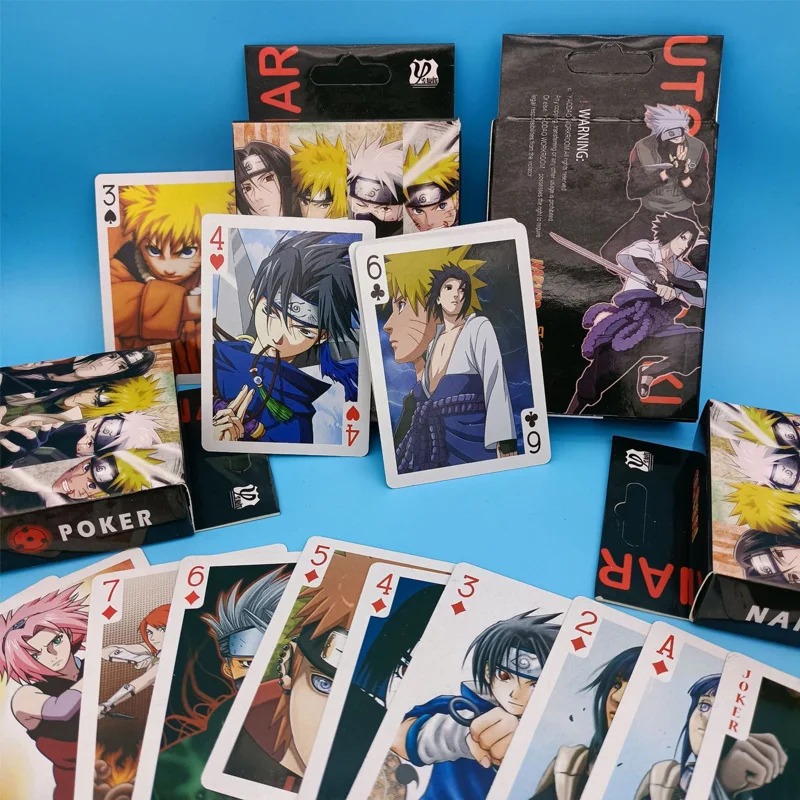 

1Box 54Pcs Naruto Collection Card Anime Figure Uchiha Itachi Two-dimensional Anime Collection Poker Naruto Peripheral Poker Toys