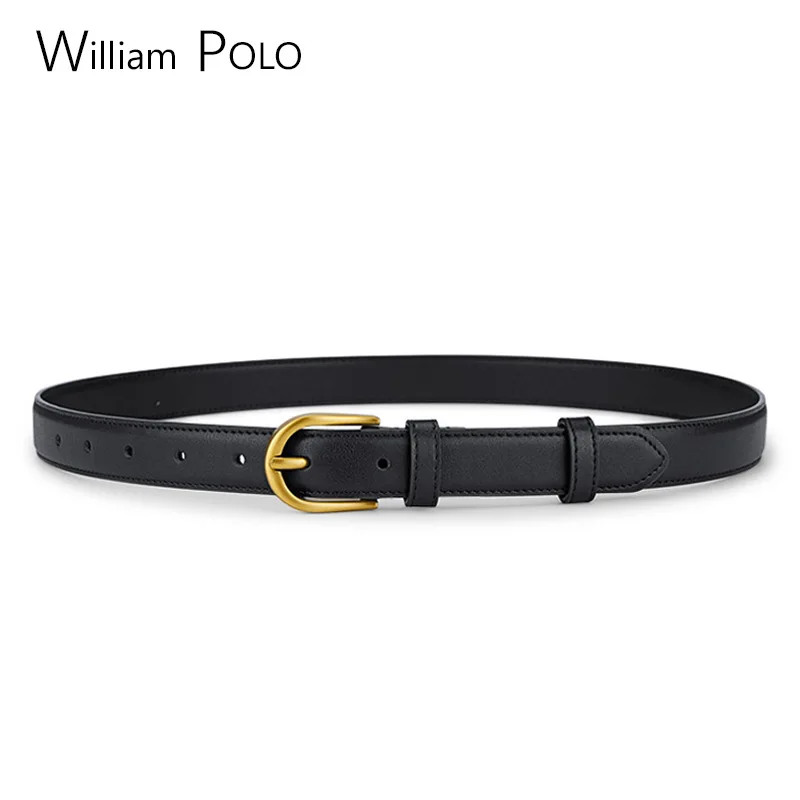 Ремень WILLIAMPOLO из натуральной кожи Женский модный декоративный пояс с