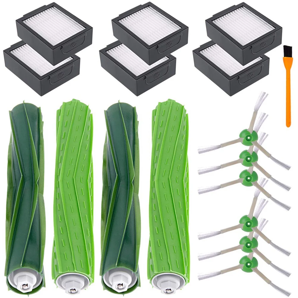 

Replacement Main Brush Side Brush HEPA Filter Compatible for iRobot Roomba I7 I7+ E5 E6 Vacuums Cleaner Accessories