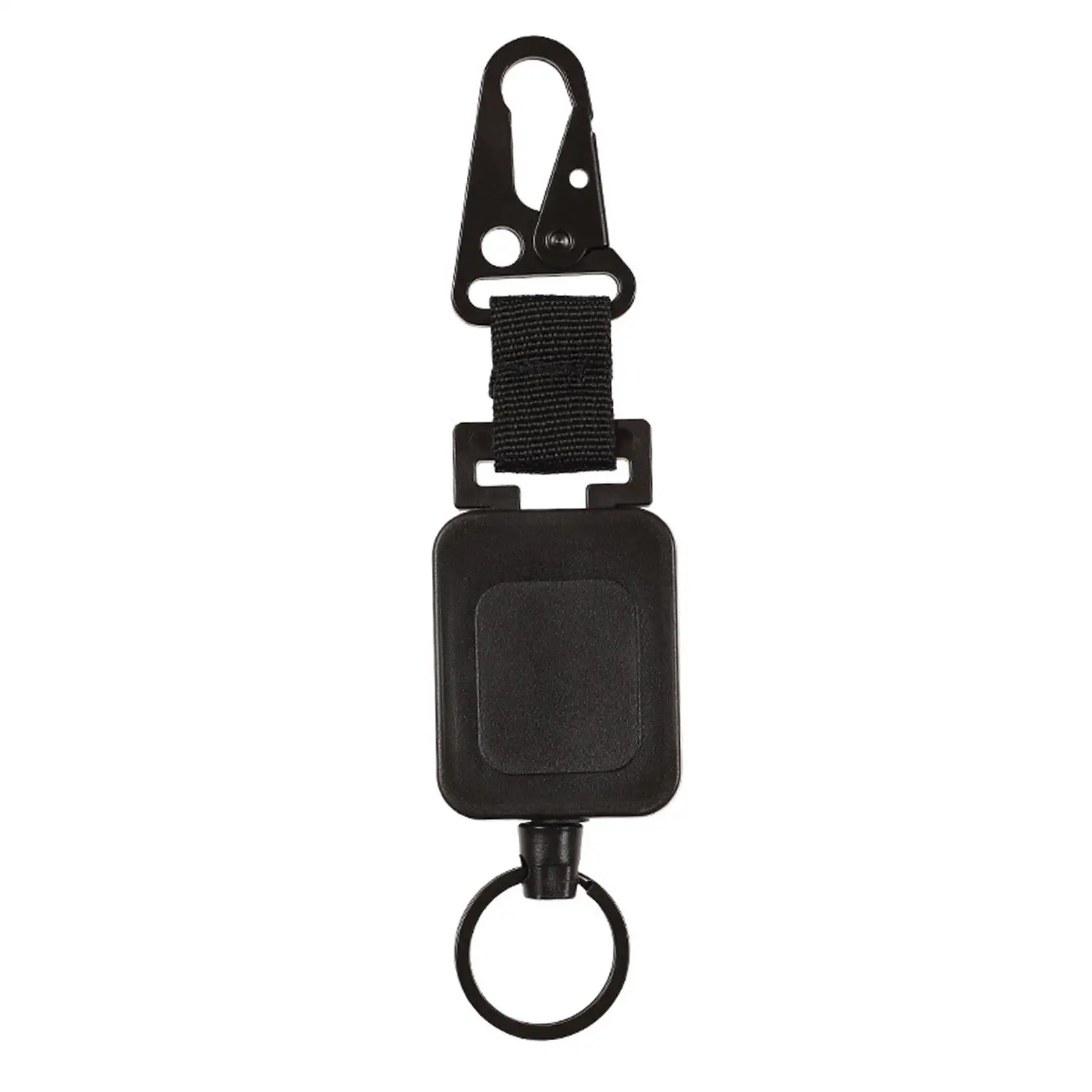 

Compact Fly Fishing Zinger Keeper Chain Belt with 23 inch Cord Lanyard Retractable Badge Holder Key Chain Reel Clip for Outdoor