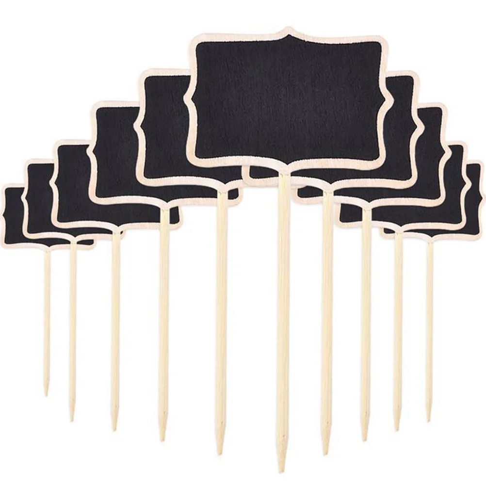 

30 Pcs Decorative Insert Chalkboard Markers Garden Plants Wooden Labels Potted Mini Vases Tags Buffet Name Stakes