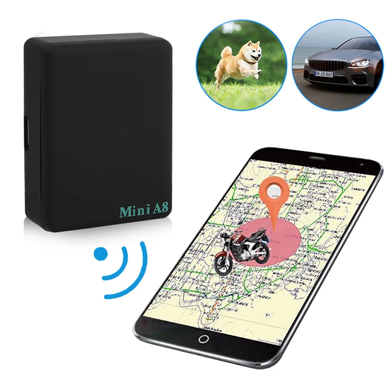 

A8 Car Tracking Device Mini GPS Locator Small Car Anti Theft Loss Vehicle Tracking Instrument for Car Pet Kids Wallet Trackers