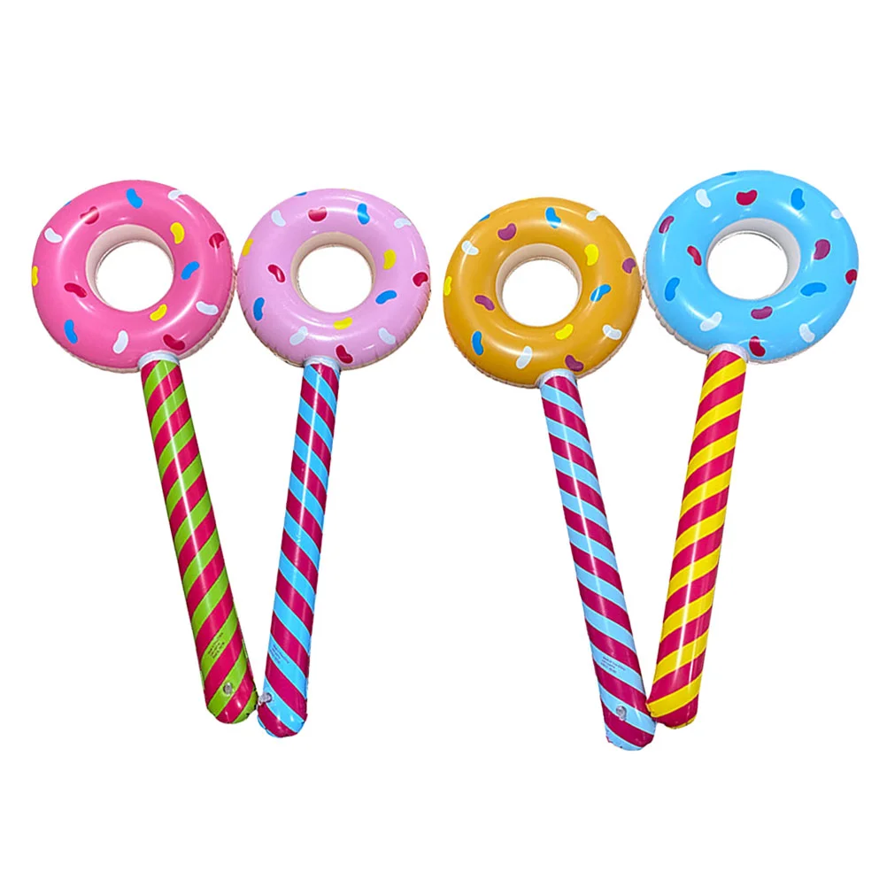 

Party Inflatable Donut Lollipop Pool Birthday Candy Supplies Balloons Decorations Floats Props Dessert Blow Up Kids Lollipops