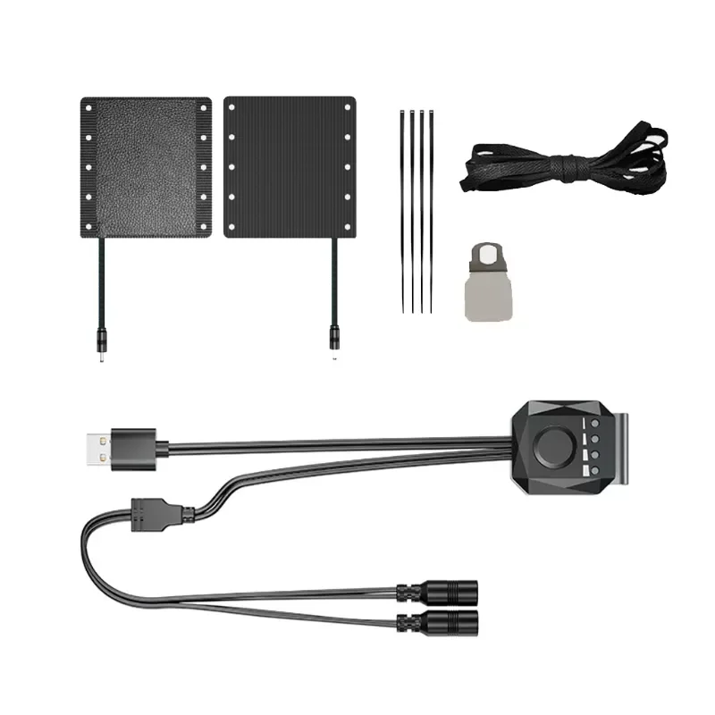 

Universal E-Bike Motorcycle Warmer Sleeves ATV Scooter Handlebar 5V USB Heated Grips Warmer Pad Kits with Wires Switch