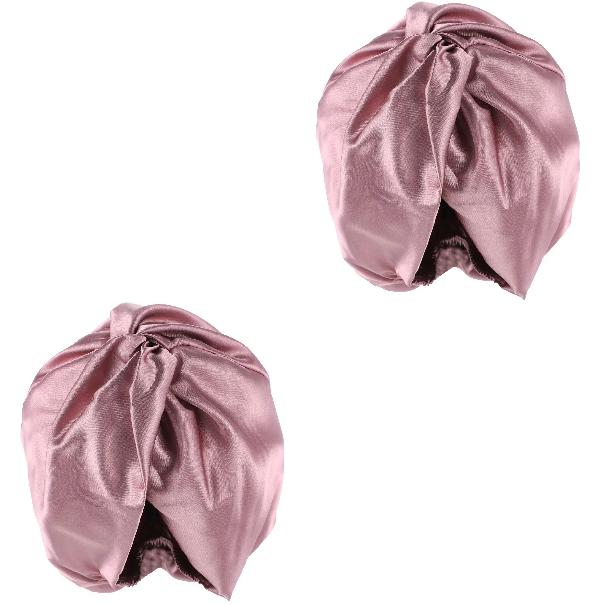 

2pcs Sleeping Bonnet Imitated Sleeping Bonnet Double-layers Nightcap Therap Hat