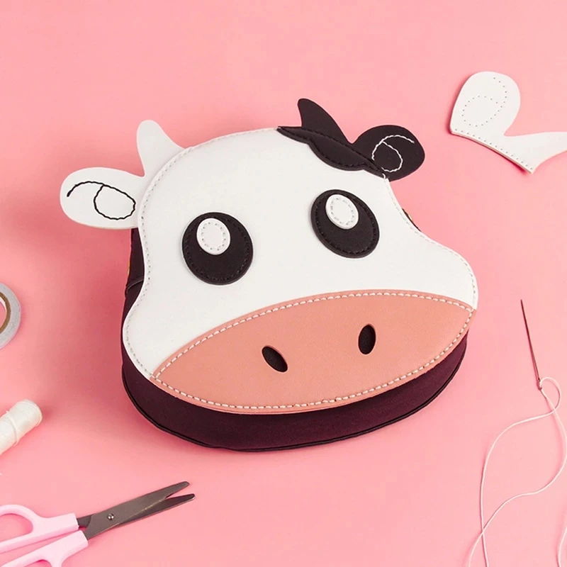 

Homemade Handmade Sewing Cute Cow-Shaped Bag Making Material Bag DIY Shoulder Bag Handmade Ieather Sewing Supplies