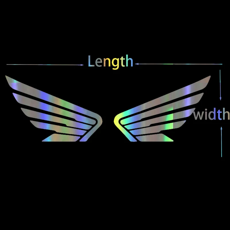 Наклейка в виде крыла мотоцикла маленького города забавные автомобильные