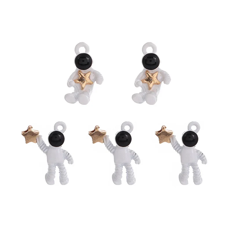 

10 шт. очаровательные серьги-подвески из сплава капающая астронавт звезда Подвеска искусственная Подвеска Сделай Сам кольцо на живот подвес...