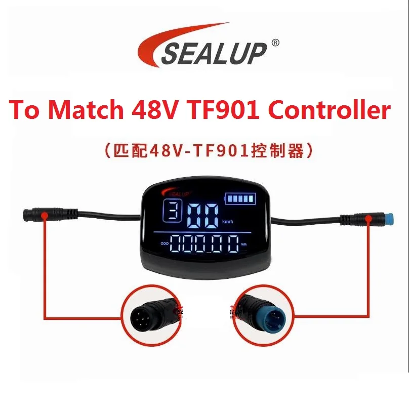 Герметизирующая Тройная заслонка 6-контактный дисплей 48 в 20 А контроллер Средний