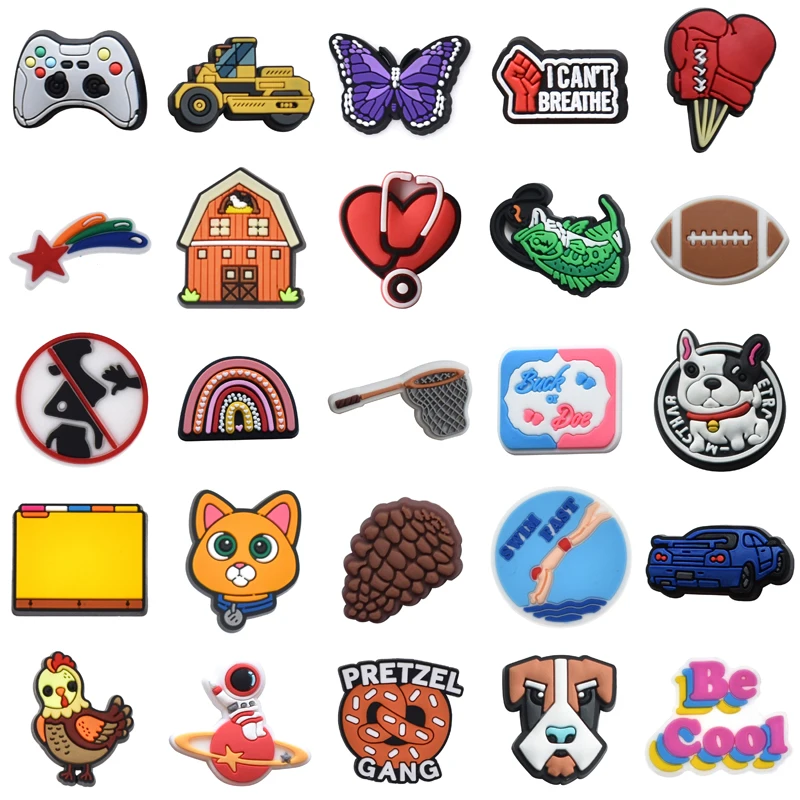 

Girl Shoes Accessories Gifts Men Decorations for Croc Packs Kids Women Charm Boy Para Pins Wholesale Bulk Shoe Charms Set Jeans
