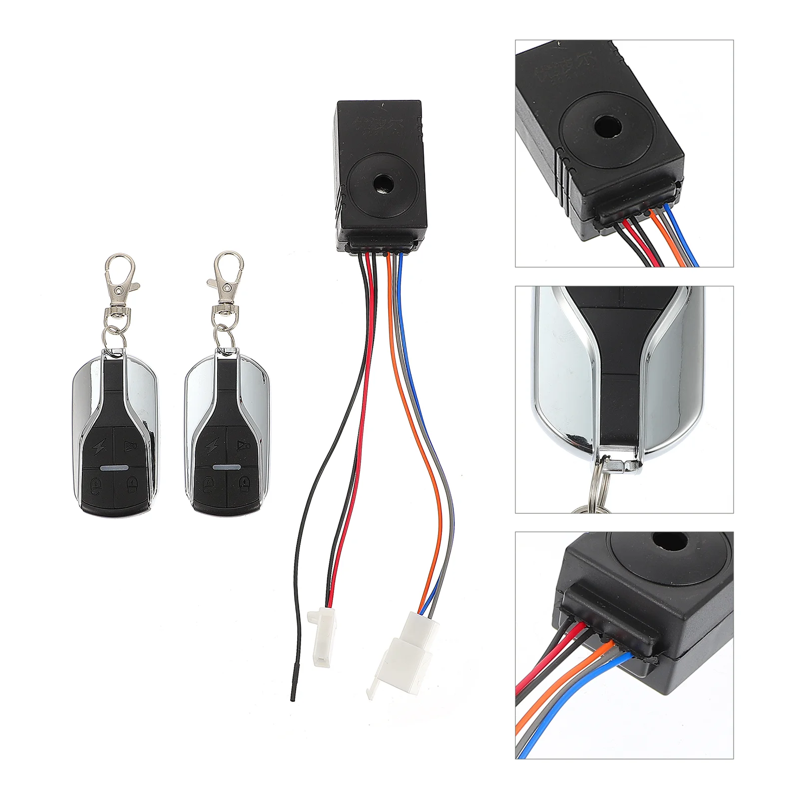 

48-60V Anti-theft Horn Alarm with Long Distance Waterproof Alarm System Remote Engine Start Arming Disarming for