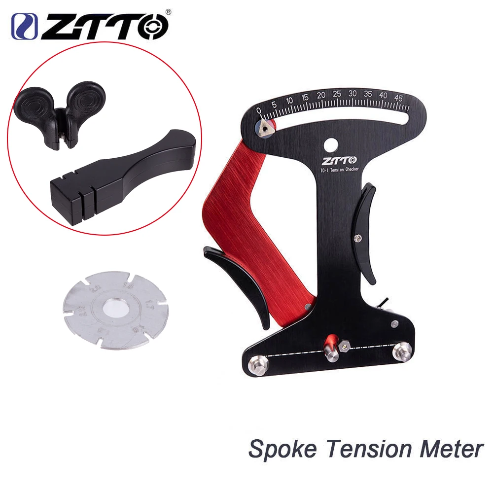 

ZTTO CNC Bicycle Tool Spoke Tension Meter For MTB Road Bike Wheel Spokes Checker Reliable Indicator Accurate and Stable TC-1