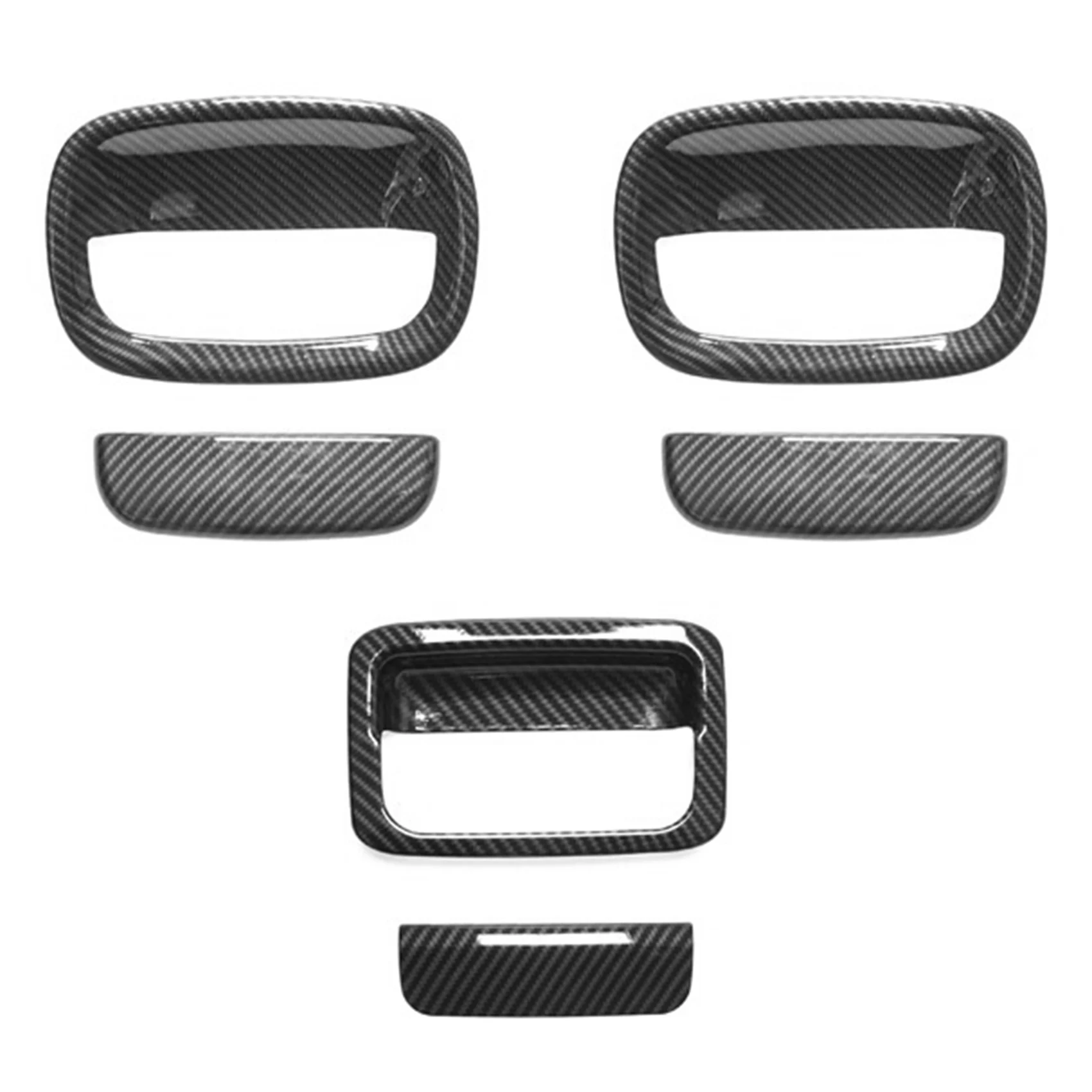 

Door Handle Shell Outer Door Handle Decoration Cover ABS Carbon Fiber Grain for --Jimny 2019 2020 2021 JB64