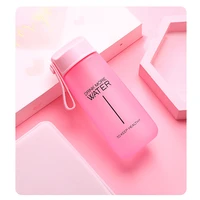 water bottles for girls pink yellow grey portable drinkware waterbottle for women man kids plastics free