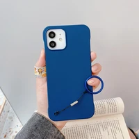 phone case for iphone 13 12 pro 11 11pro max x xr xs 7 8 plus se 2020 cover cases hard pc with hanging ring ultra thin rimless