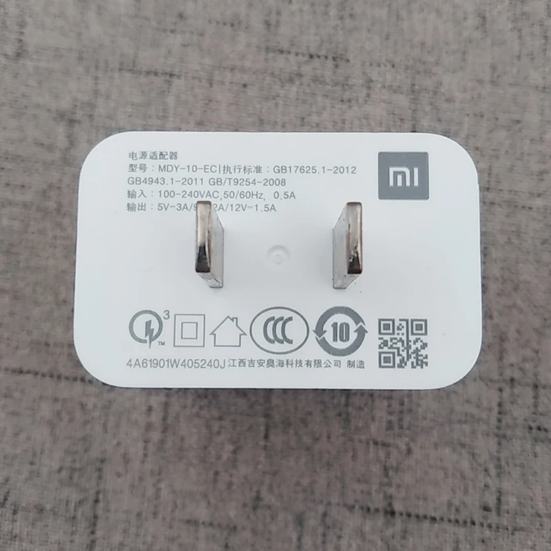 Адаптер питания для Xiaomi зарядное устройство 18 Вт с USB Type-C быстрой зарядки ЕС/США