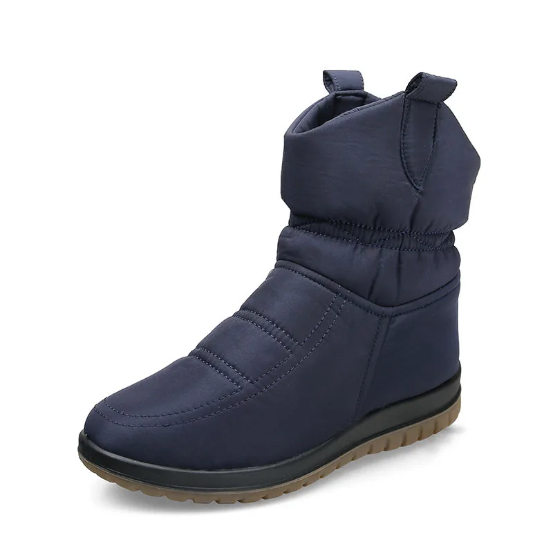 2022 Winter Shoes Women Snow Boots Thick Sole Flat Non-slip Women Ankle Boots Fashion Ladies Winter Boots Warm Big Size 41 42