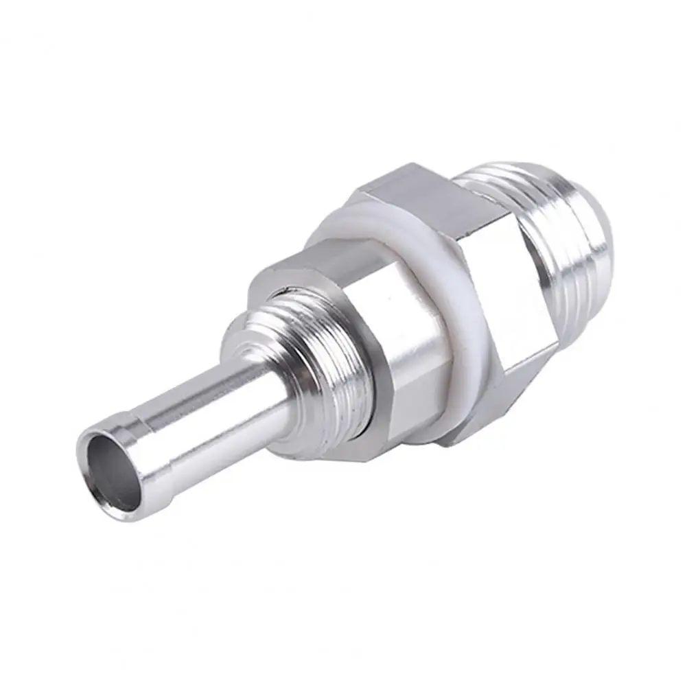 

8AN Bulkhead to 3/8 Hose Barb Fuel Tank Fitting Car Fuel Tank Adapter Hose Tail Barb Fitting Bulkhead Connector Auto Accessories