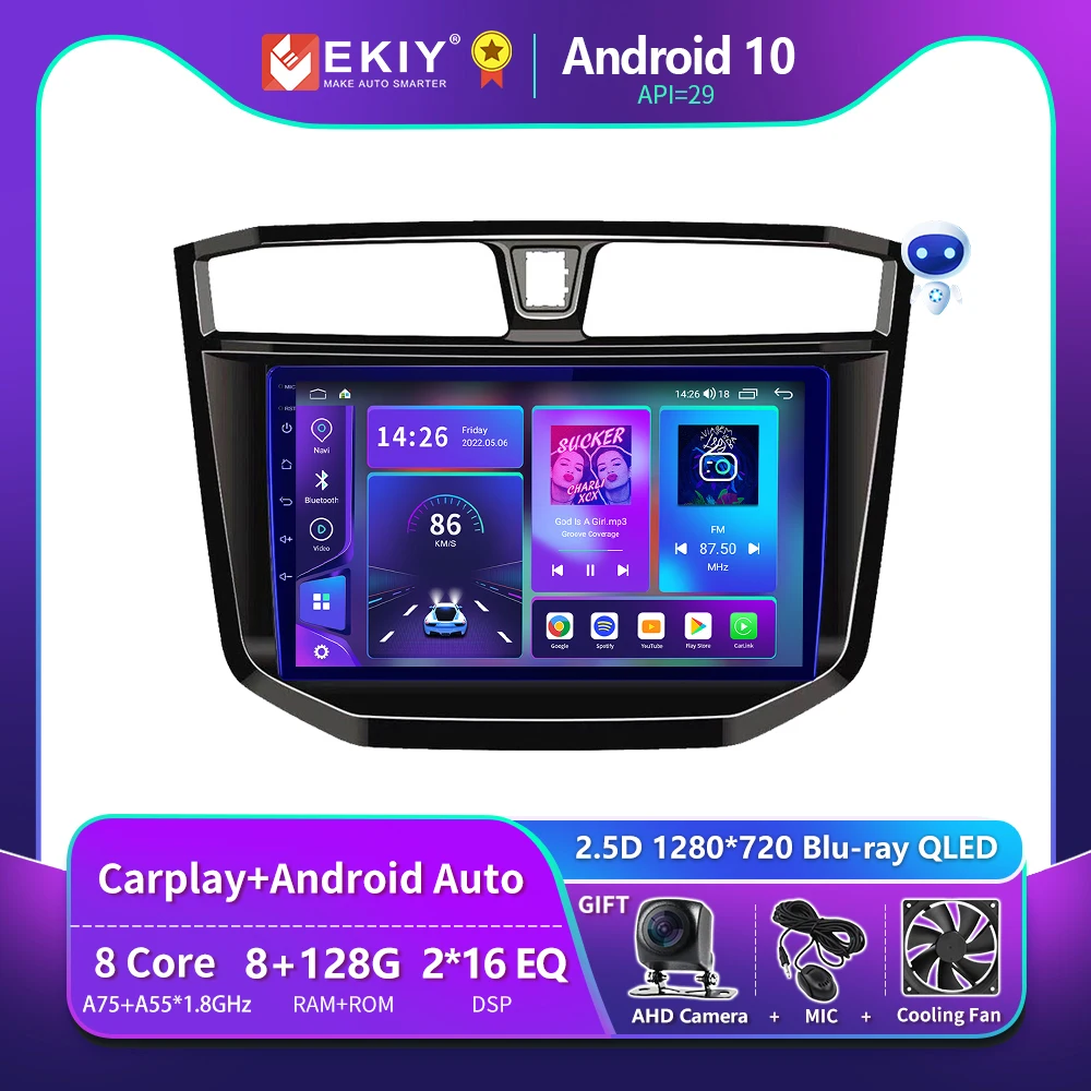 EKIY T900 Android Car Radio para Maxus LDV T70 T60 MG Extender 2019 2020 2021 navegación Multimedia GPS CarPlay estéreo unidad principal