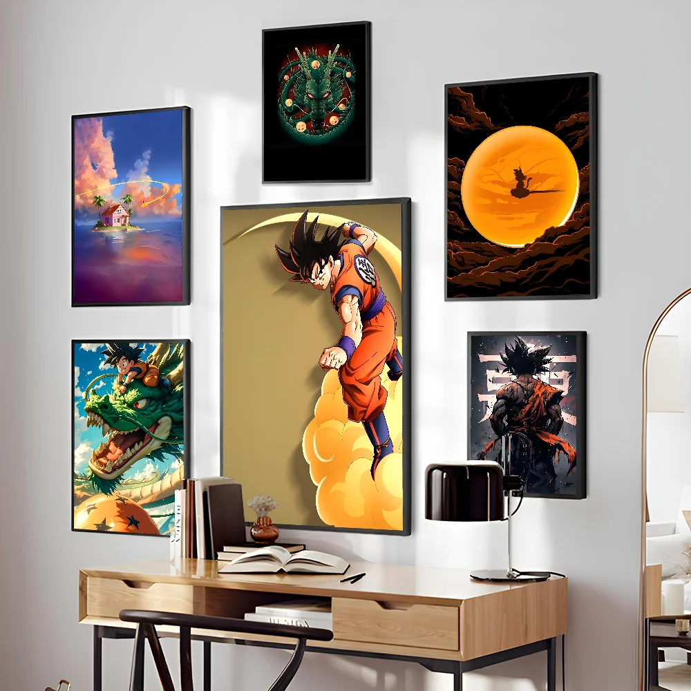 Постер D-Dragonball из аниме бумажный плакат с принтом для дома гостиной спальни входа