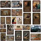 Берлога признаки Винтаж металлический знак доска Металл Винтаж Ретро жестяной знак настенный светильник декора для Бар Паб Декор Железный живопись