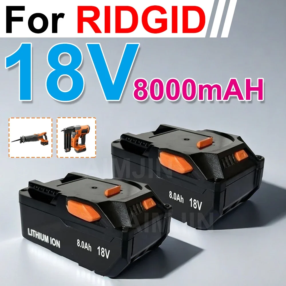Для аккумулятора AEG 18 В литий-ионный аккумулятор 8 0 Ач для RIDGID R 840087 Р 840085 L1815R L1850R