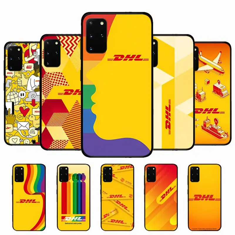 

DHL Hot Express 50th Anniversary Edition Label Phone Case for Samsung S10 21 20 9 8 plus lite S20 UlTRA 7edge
