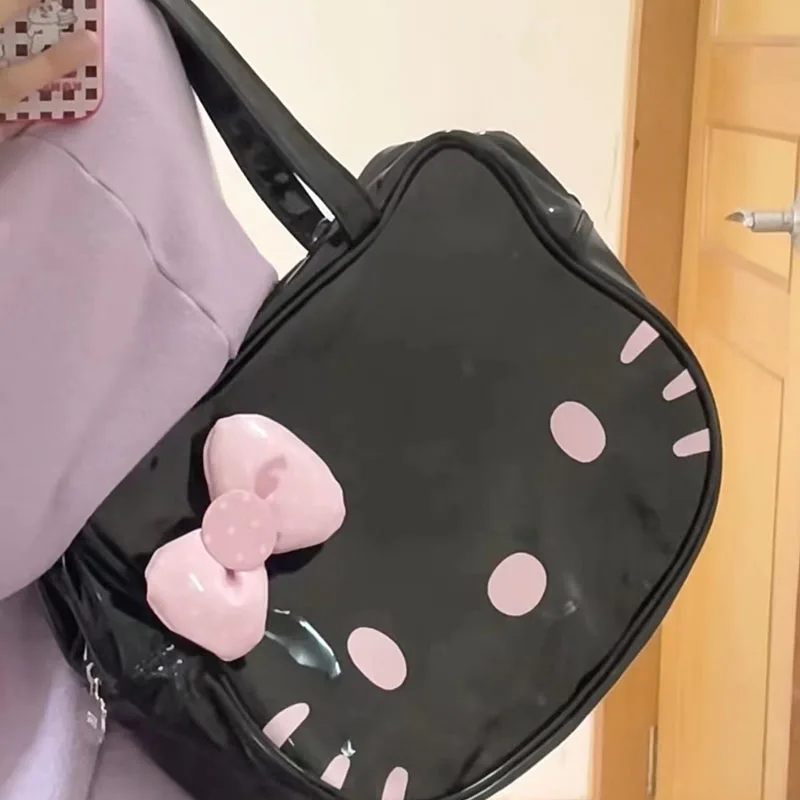 

Kawaii Sanrio Hello Kittys Y2K сумка на плечо мультяшный Jk Lori Девочка студенческая Униформа Сумка-тоут органайзер для путешествий на день рождения