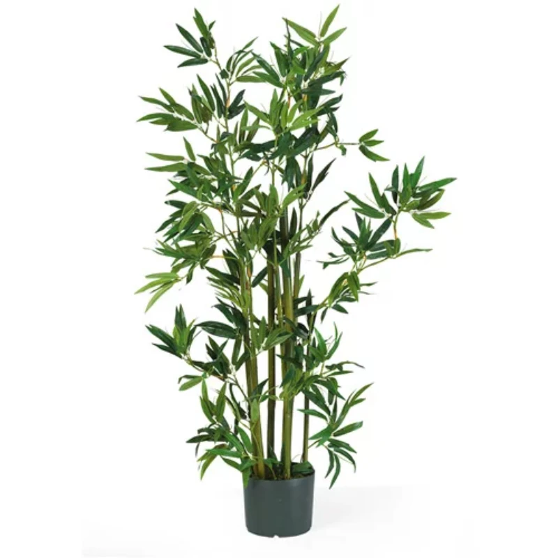

Free shipping 4' Bamboo Polyester Artificial Plant Green
