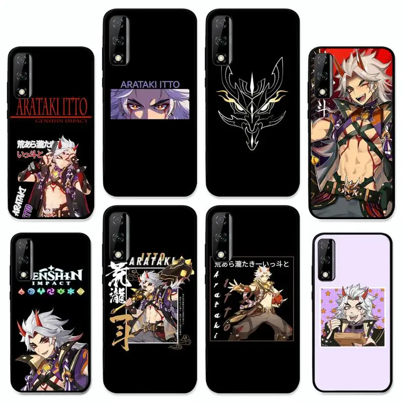 

Genshin Impact Anime Arataki Itto Phone Case For Huawei Y9 Y8 Y6 Prime Y7 Pro Y8s Y5 Mate 20 Pro 10 lite Cover