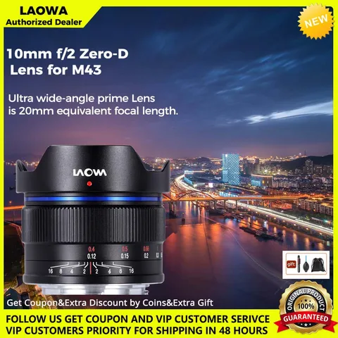 ▏ Объектив MFT Laowa 10 мм f/2 для Zero-D Micro Four Thirds M43 Объектив с ручной фокусировкой для фотосъемки Сверхширокоугольный Prime Lens