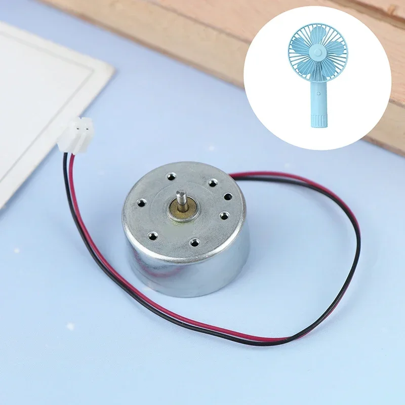Фото RF-300C Мини 300 Двигатель постоянного тока 1,5 В-6 В 7000 об/мин Micro 24,4 мм Круглый двигатель шпинделя Низкий ток DIY Вентилятор солнечной энергии Модель игрушки для хобби №1
