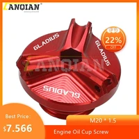 m201 5 motorcycle engine oil cup for suzuki gladius 2009 2010 2011 2012 2013 2014 2015 filter fuel filler tank cover cap screw