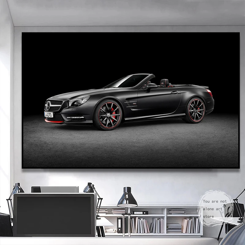 Mercedes Benz SL тысяча милия 417 Специальный выпуск Автомобильная фотокартина настенные