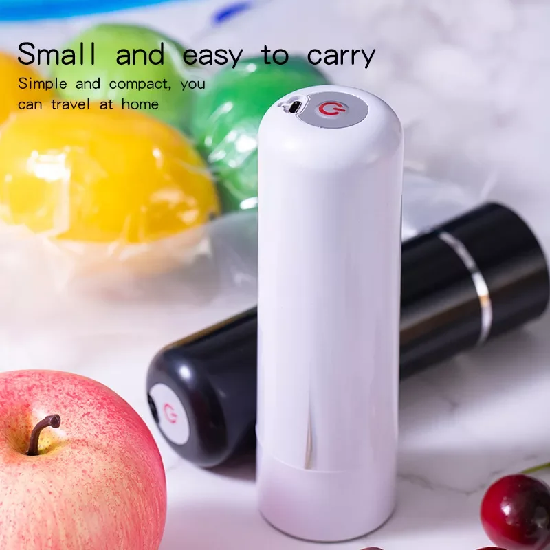 

Mini USB Charging Vacuum Sealer Portable Handheld Vacuum Air Pump Bag Sealing Packaging Machine With 3 Bags Kitchen Gadgets